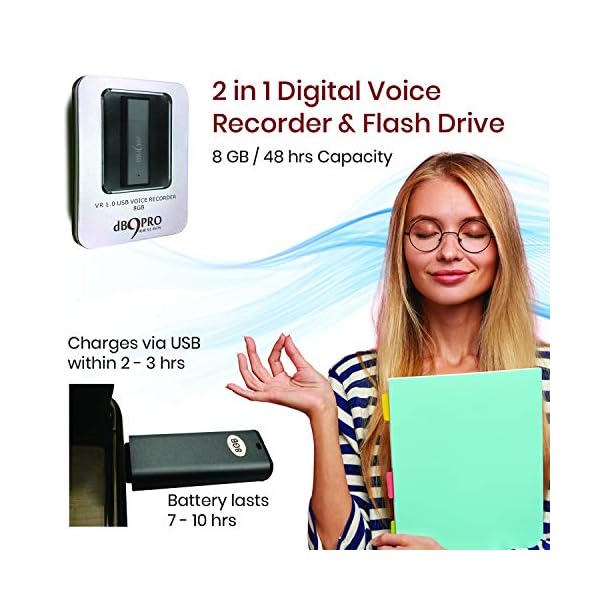 Audio Recorder for Lectures Digital Voice Recording Device with USB by