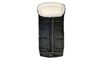 CozyMe Winter Stroller Blanket Evolution, Stroller Footmuff, 3-in-1 Waterproof Toddler Stroller Bunting Bag Fits Most Pushchairs and Joggers, Central Open, Reflective Strip Design, 6M - 36M, Black