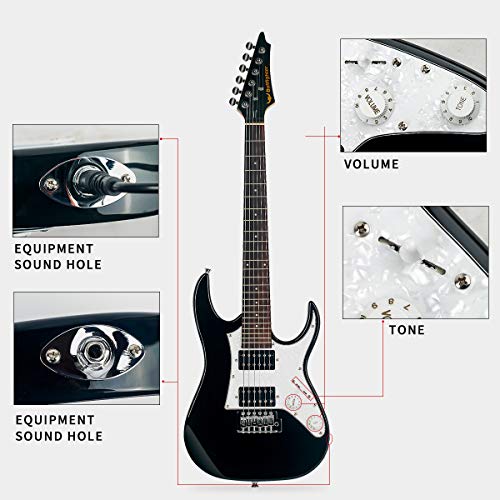 Kids Electric Guitar 34 Inch Beginner Professional Grade Starter Kit