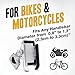 Metal Bike Phone Mount Universal Bicycle/Motorcycle Cell Phone Holder Smartphone Cradle Clamp 360° Rotatable for iPhone X/8/7/7+/6/6+/6S/6S, Samsung Galaxy Note 3/4/5,Nexus,LG & MI Phone