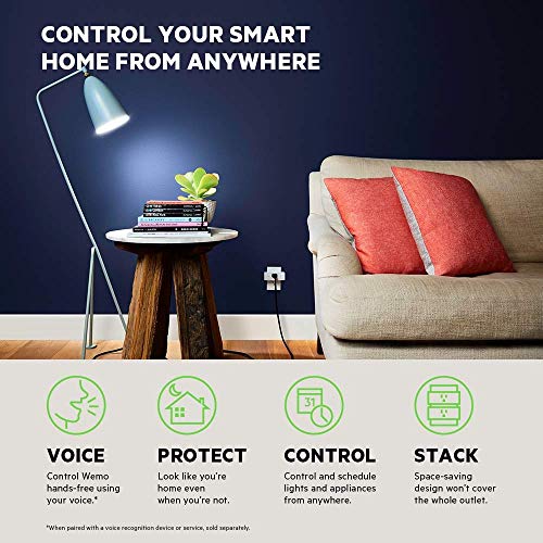 Wemo Mini Smart Plug, Wi-Fi Enabled, Compatible with Alexa and Google Home (F7C063-RM2) (5 pack )(Re - //coolthings.us