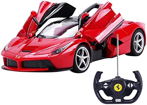 Remote Controller Car LaFerrari Ferrari, Electric Car Radio For Kids, Grand Sport Vitesse Licensed (LaFerrari Red)