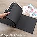 Vienrose Photo Album Scrapbook 60 Pages Hardcover 8.5 x 11 Inch with DIY Scrapbooking Kit 3 Rings Black Paper Scrapbook for Lover Friends Kids Anniversary Wedding Gift