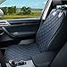 Bonve Pet Dog Front Seat Cover, Waterproof Pets Car Seat Covers with One Dog Safety Belt Universal Size for Cars, Trucks and SUV, Black