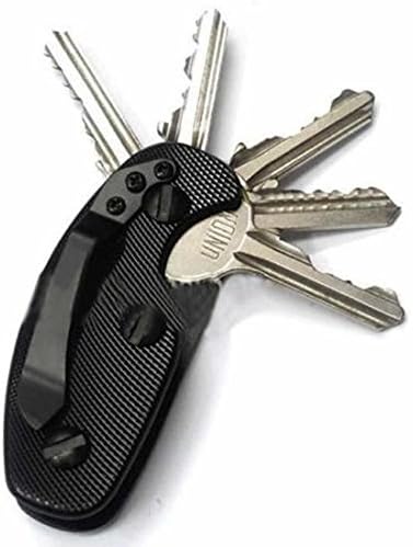 Genonaute Portable Creative Compact Key Ring Smart Organizer Clip -Black