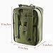 Infityle Medical Pouch - 1000D Nylon Tactical MOLLE Ifak EMT Utility Bag with First Aid Patch and Shear (Green)