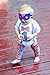 Superhero Mask and Leg Warmers Play Dress Up Set Toddler Birthday Photo Prop