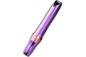 MAST TATTOO Mast P60 Tattoo Gun Wireless Tattoo Pen Machine, 5 Strokes Length 2.2mm - 3.2mm, 121g/4.2oz Lightweight, Purple Color for Pro Artists