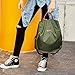Backpack Purse Canvas Travel Small/Large Lightweight Fashion Ladies Backpacks for Women Army Green