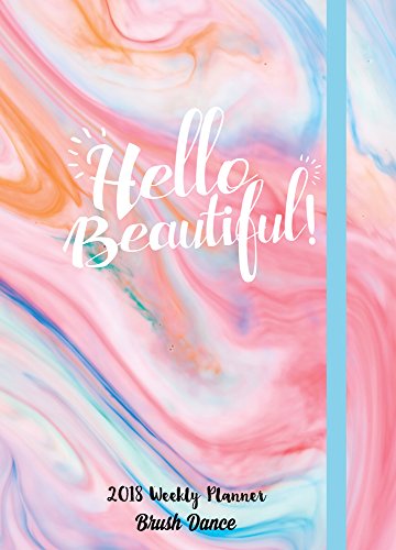 Pink marble 2018 weekly planner
