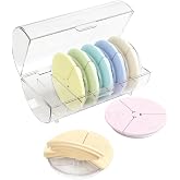 Ezy Dose Weekly (7-Day) AM/PM Pill Organizer, Medicine Case, Soft Rainbow | Daily Vitamin Box &amp; Supplement Planner, 3 Times a Day, Round Removable Compartments, Easy to Use, Travel-Friendly, BPA-Free