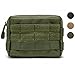 Hoanan Molle Pouches, Tactical Admin Pouch Compact EDC Utility Gadget Gear Pouch Military Carry Accessory Belt Hanging Waist Bag(Olive)