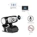 Micro USB HD Webcam 1080P - Digital Web Cam with Built-in Microphone, LED Night Lighting, Flexible and Portable External Web Camera with Clip