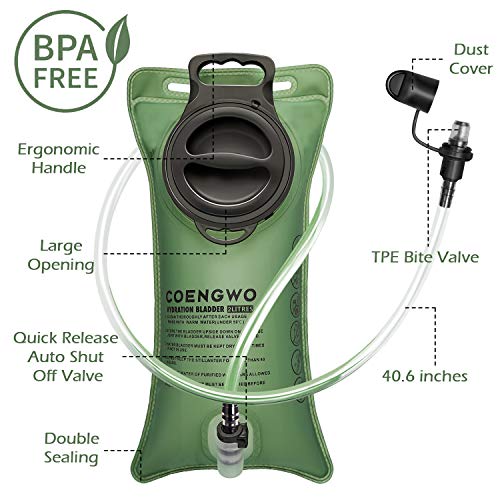 COENGWO Hydration Bladder 2 Liter, Water reservoirs Water Storage