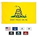 Dont Tread On Me Flag 3 x 5' ft | Gadsden Tea Party Flag | Nylon Embroidered Snake | Quadruple Stitched Fly End | 100% Guarantee | Brass Grommets for Easy Display | Premium Quality