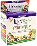 Natrol Juicefestiv Capsules, 60 Count FruitFestiv & 60 Count VeggieFestiv