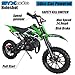 SYX MOTO Kids Mini Dirt Bike Gas Power 2-Stroke 50cc Motorcycle Holeshot Off Road Motorcycle Holeshot Pit Bike, Fully Automatic Transmission, 2018 Green