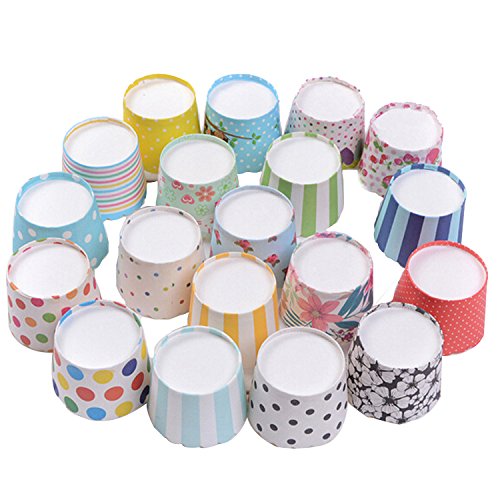 title=Keysui 100PZ Pirottini Carta per Muffin Cupcake Torte Dolce Forno Decorazione