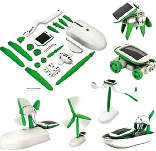 DiscoverMe8 6 in 1 Educational Learning Toys, Solar Powered Robot Kit for Children