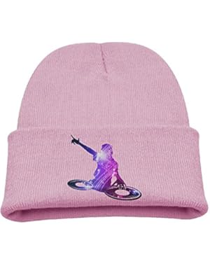 DJ On Turntables Funny Boy Warm Hat Lovely Cotton Cap Beanies