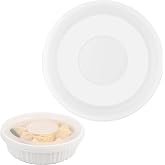 Purekra Silicone Lids for Corningware 1.5 Quart Round Dish, 1 Pack Reusable Covers for CorningWare F-5-PC French White Baking Dish (Dish not Included) Dishwasher &amp; Microwave &amp; Freezer Safe