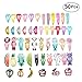 Sufermoe 50 pcs Hair Clips Animal printed pattern Hairpins Non-slip Hair Barrettes Hair Accessories for Dogs