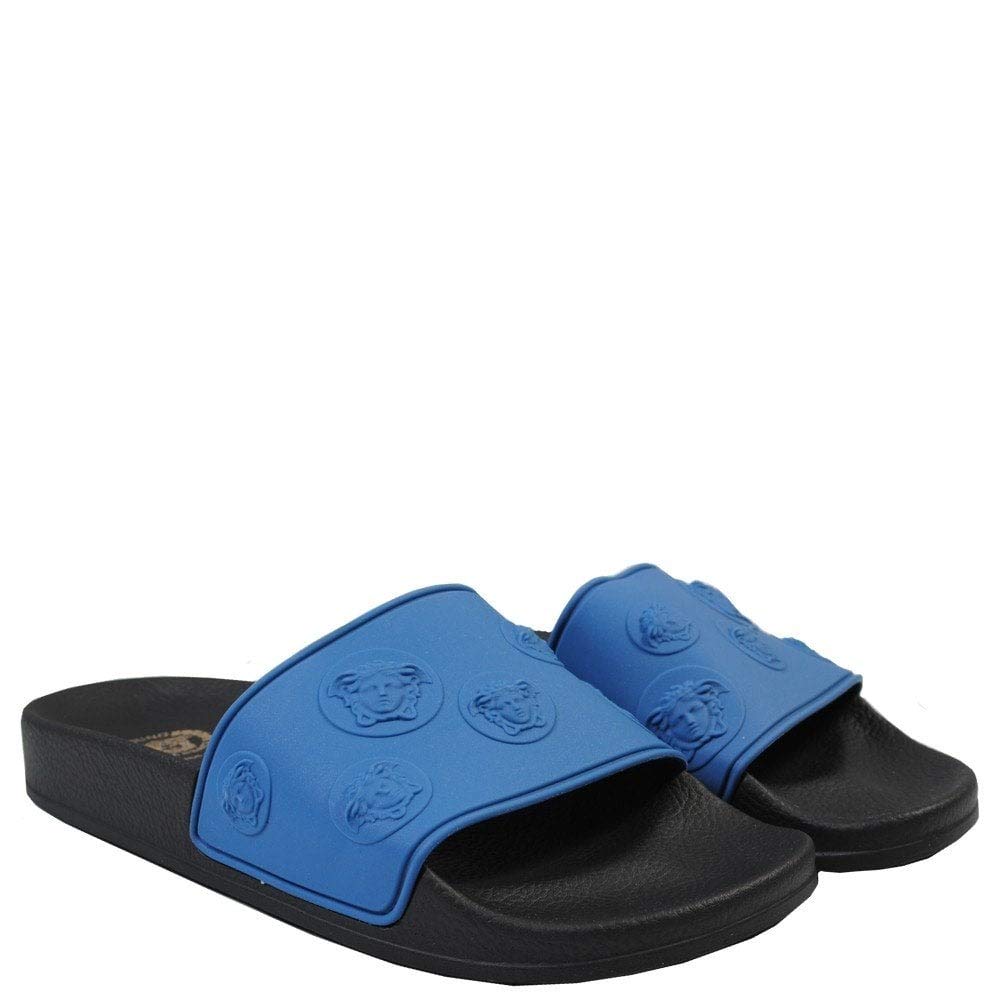 versace blue sandals