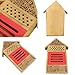PINVNBY Insect House Natural Wooden Bee Hotel Butterfly habitat for Gardens ladybugs(Ladybirds), lacewings, butterfly, mason bees, solitary, leaf cutter & many other beneficial insects