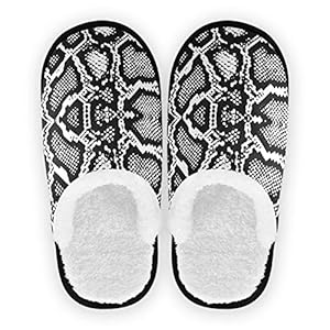 51YpdVn7zYL. SS300 PUXUQU Zapatillas de casa para mujer con estampado de piel de serpentina, para casa, dormitorio, para mujeres, hombres… 51YpdVn7zYL. SS300