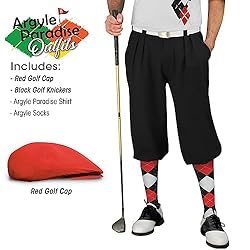 Argyle Paradise Outfit - Mens JJJJ: Black Red and