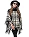 Womens Knitted Poncho Cape Pullover Sweater Turtleneck Tassel Winter Shawl