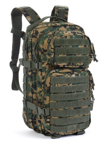 Red Rock Outdoor Gear Assault Pack (Medium, Woodland Digital Camouflage)