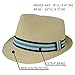 Rising Star Straw With Stripe Band In Blue Fedora Hat - Toddler, Cream