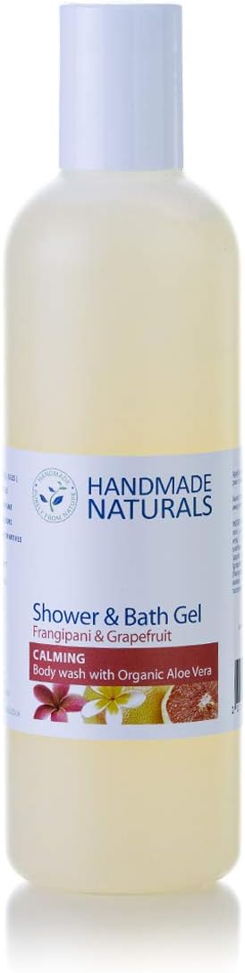 Handmade Naturals Frangipani and Grapefruit Shower and Bath Gel