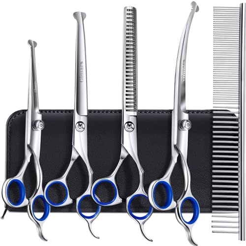 Gimars Titanium Coated Grooming Scissors