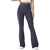 YEOREO Women's Mini Flared Workout High Waist No Front Seam Yoga Legging Pants