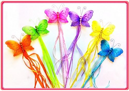 Pink Butterfly Costume Dress-up Wings (ORANGE BUTTERFLY WAND)