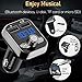 FM Transmitter, OBSTARO Bluetooth Fm Transmitter for car, Wireless in-car Bluetooth Receiver MP3 Player Stereo Radio Adapter car kit with Dual USB Ports,Hands Free for All Smartphones