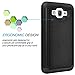 Grand Prime Case, Galaxy Go Prime Case, Tekcoo [Tmajor] Shock Absorbing [Black] Hybrid Rubber Plastic Defender Rugged Slim Hard Protective Case Cover Shell For Samsung Galaxy Grand Prime / Go Prime