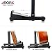 Aroma Aluminum Floor Stand Black AGS8 Adjustable for All Types of Guitars and Basses Foldable to Easily Carry Steady Stand Safe Protection