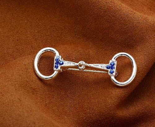 Silver Snaffle Bit Stock Tie Pin