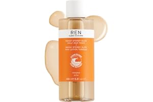 REN Clean Skincare AHA BHA Liquid Exfoliant Tonic for Face - Salicylic & Lactic Acid Exfoliator with Azelaic Acid Precursors, Radiance Exfoliating Toner