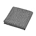 Deconovo Soft Cushion Covers Pillow Covers Faux Linen Pillow Covers with Invisible Zipper for Sofa 18x18 Inch Grey 4 Pcs Case Only No Insert