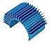YQBOOM (4-Pack) Aluminum Electric Engine Motor Heatsink Fins Cooling for RC 540 550 Size Brushed Brushless RC Car Accessories (Blue)