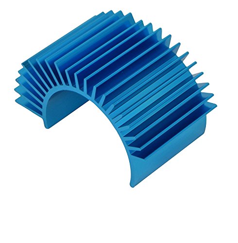 JMAF (4-Pack) Aluminum Electric Engine Motor Heatsink Fins Cooling for RC 540 550 Size Brushed Brushless RC Car Accessories (Blue)