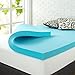 ZINUS 3 Inch Green Tea Cooling Gel Memory Foam Mattress Topper, Cooling Gel Foam, CertiPUR-US Certified, King, Blue