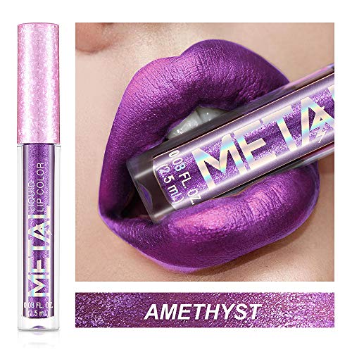FanMin Liquid Metallic Lipstick Matte Lipstick, Waterproof Kissproof Long Lasting Liquid Lipstick,Attractive Lip Color (SET-02#) - Thumbnail 4