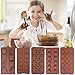 5 Pcs Christmas Chocolate Molds, FineGood Christmas Candy Molds Baking Trays for Holiday Party Cake Decoration Ice Cube Making