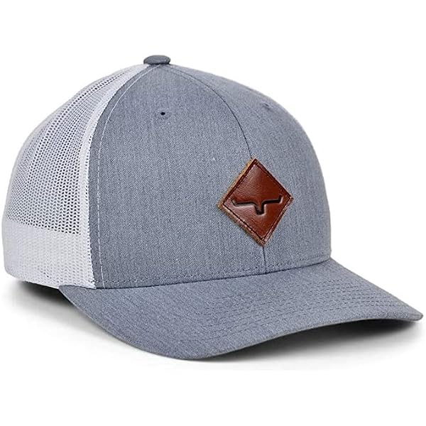 Gorra de bola ajustable de pico plano de dos tonos (talla única, negro y gris