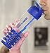 Spiral Water Bottle (24-Ounce) - No BPA and Dishwasher Safe - Leak Proof Flip Top Straw Cap - by Utopia Home